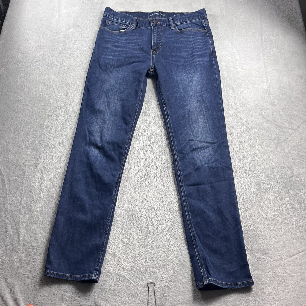 Banana Republic‎ Traveler Jean 33x30* Slim Fit Mens Denim Pants Blue
